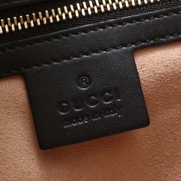 Gucci Guccissima 428226 Leather Handbag Tote Black Brand Women's - Picture 8 of 9